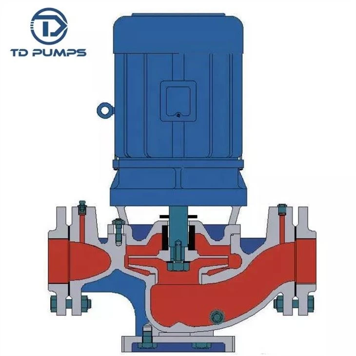 Household Large Capacity Variable Frequency Water Cast Iron Vertical Inline Pump